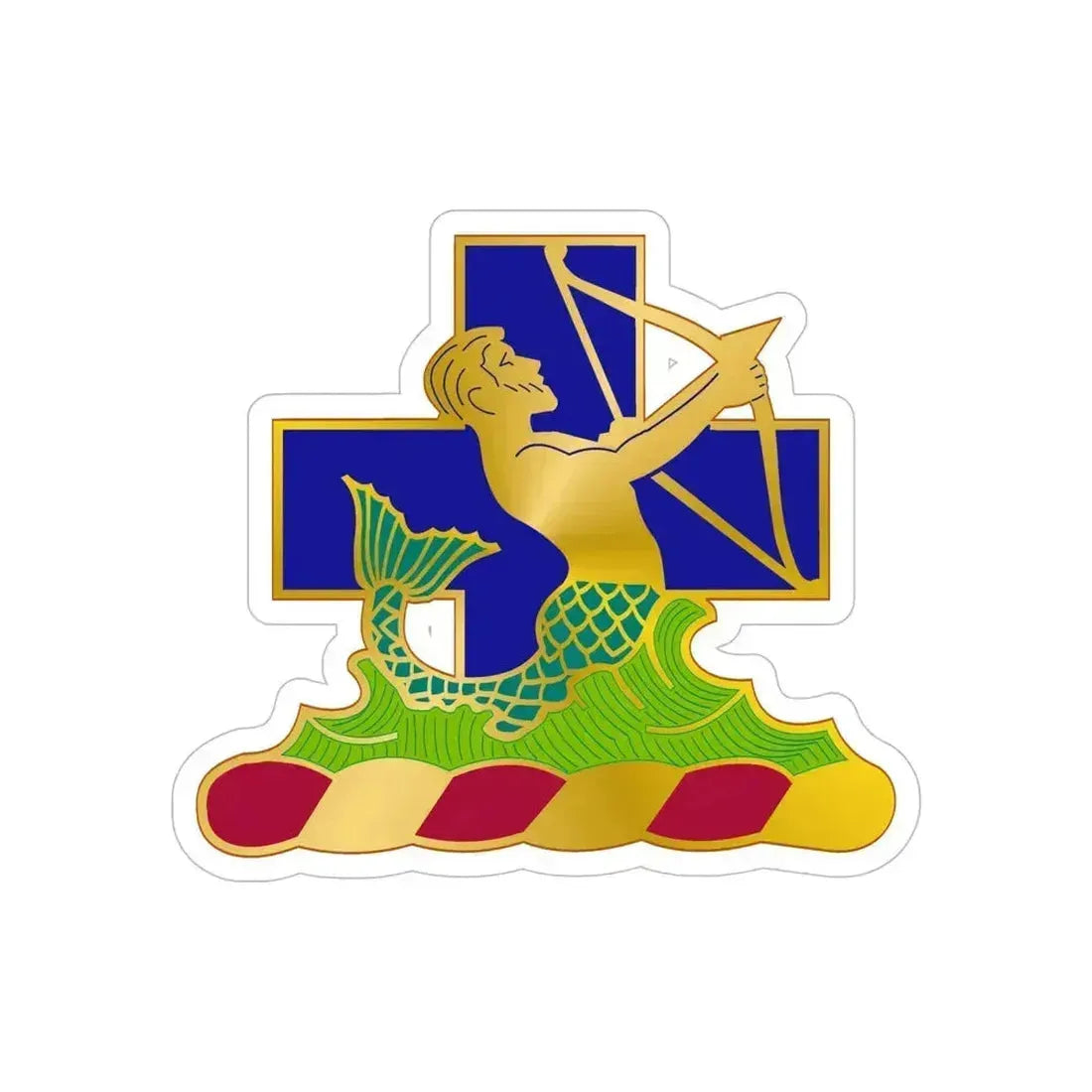 10th Antiaircraft Artillery Automatic Weapons Battalion (U.S. Army) REVERSE PRINT Transparent Die-Cut STICKER 6 Inch Die-Cut Transparent - The Sticker Space