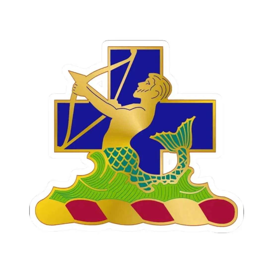 10th Antiaircraft Artillery Automatic Weapons Battalion (U.S. Army) STICKER Vinyl Kiss-Cut Decal 2 Inch White - The Sticker Space