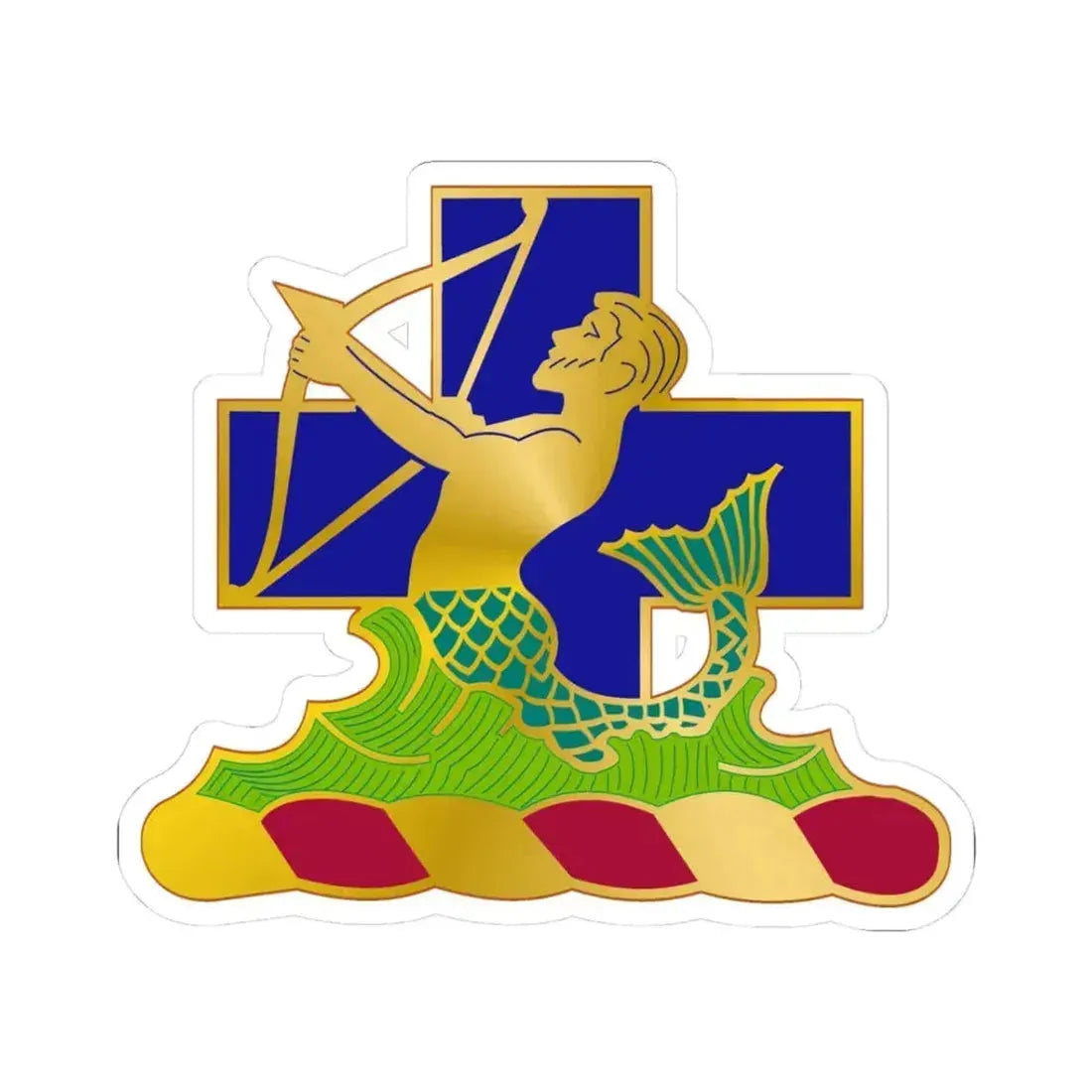 10th Antiaircraft Artillery Automatic Weapons Battalion (U.S. Army) STICKER Vinyl Kiss-Cut Decal 3 Inch White - The Sticker Space