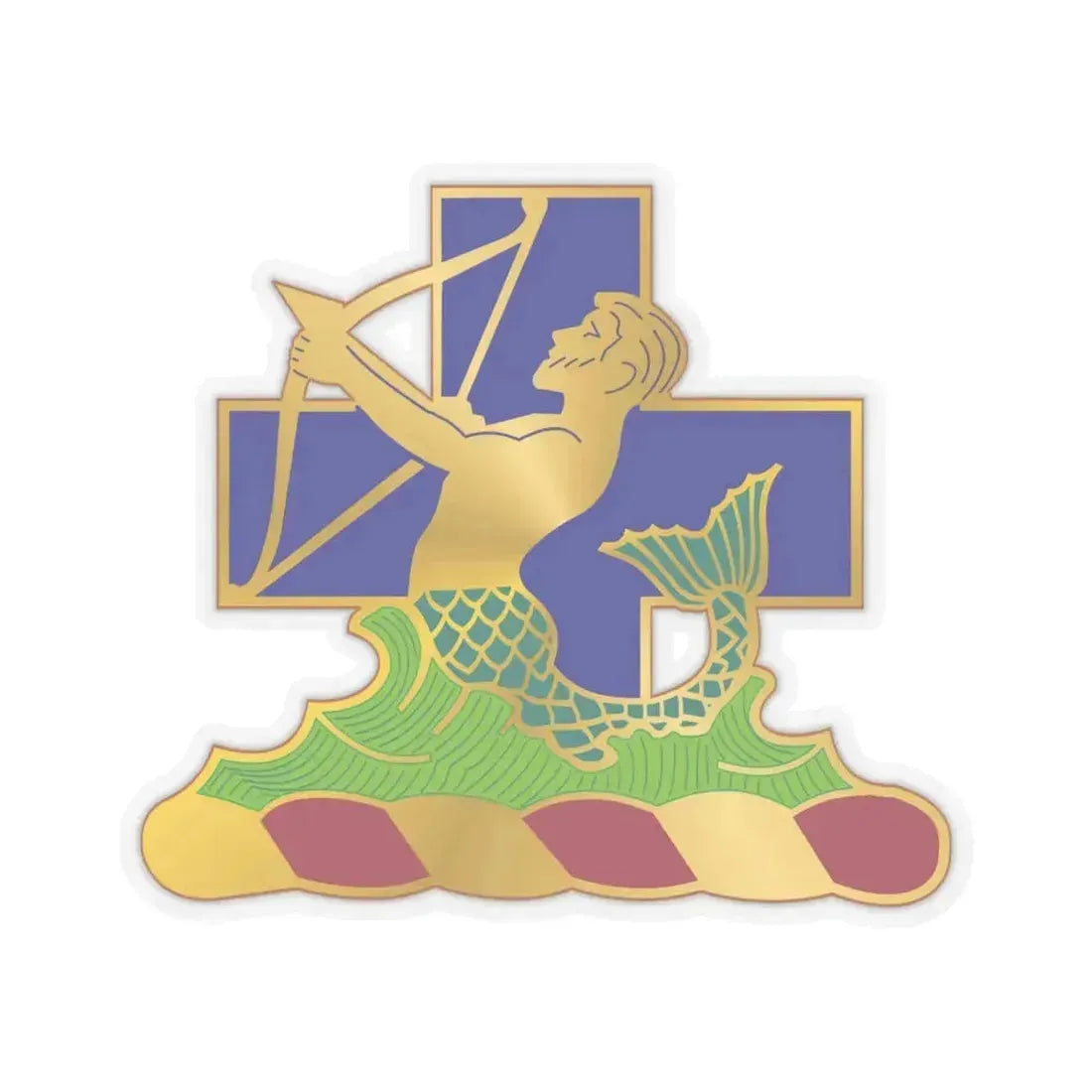 10th Antiaircraft Artillery Automatic Weapons Battalion (U.S. Army) STICKER Vinyl Kiss-Cut Decal 6 Inch Transparent - The Sticker Space