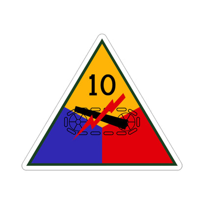 10th Armored Division (U.S. Army) STICKER Vinyl Die-Cut Decal-4 Inch-The Sticker Space