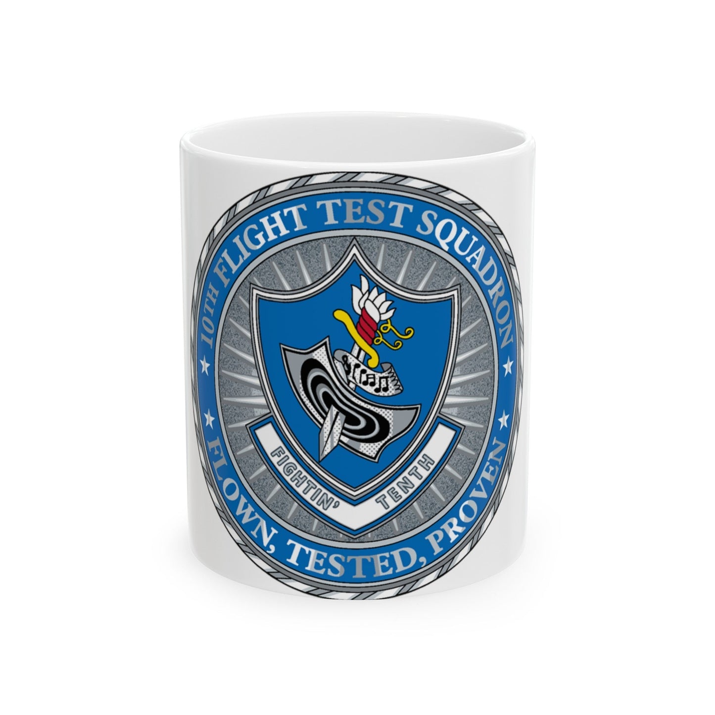 10th Flight Test Sq (U.S. Air Force) White Coffee Mug-11oz-The Sticker Space