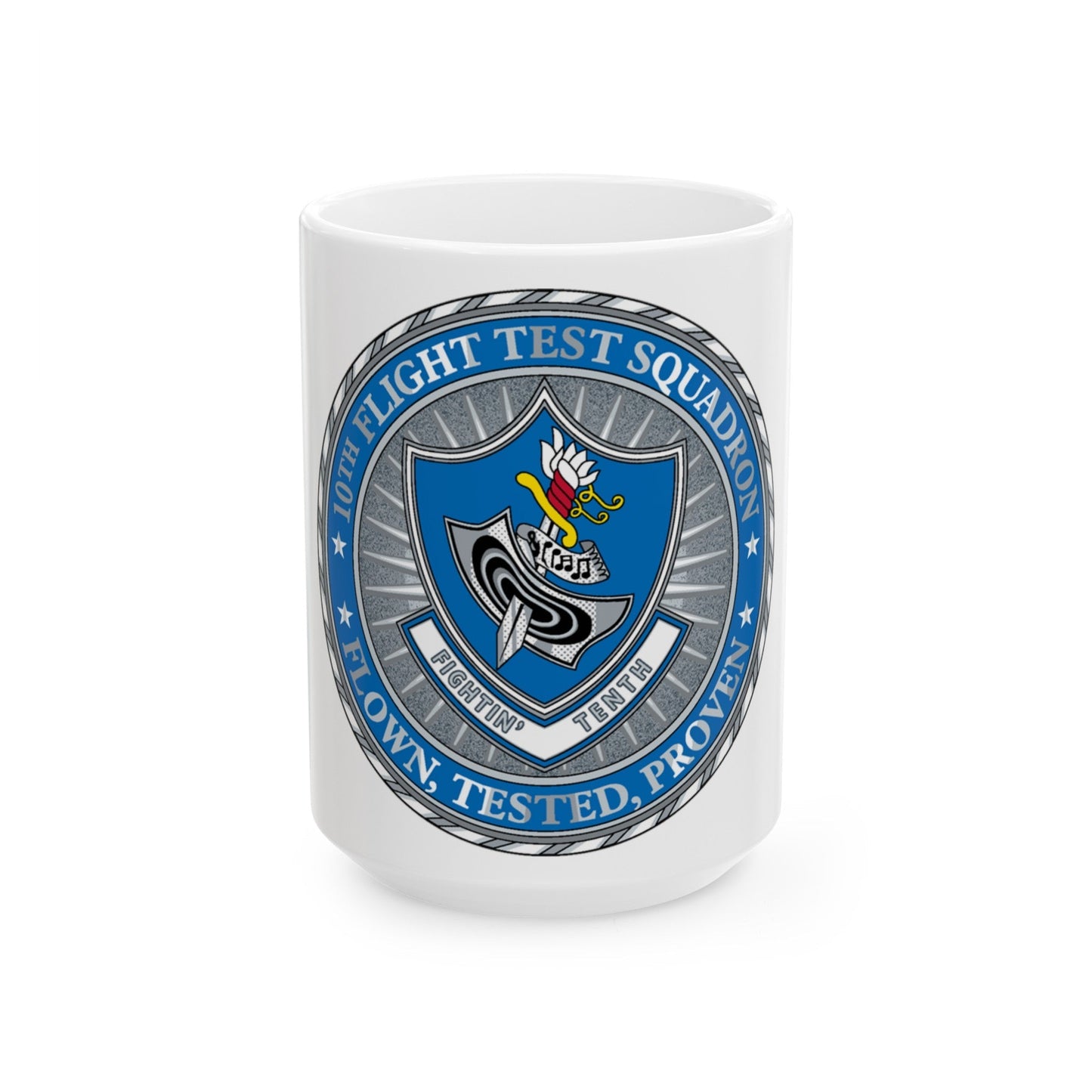 10th Flight Test Sq (U.S. Air Force) White Coffee Mug-15oz-The Sticker Space