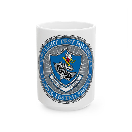 10th Flight Test Sq (U.S. Air Force) White Coffee Mug-15oz-The Sticker Space