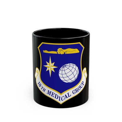 10th Medical Group (U.S. Air Force) Black Coffee Mug-11oz-The Sticker Space