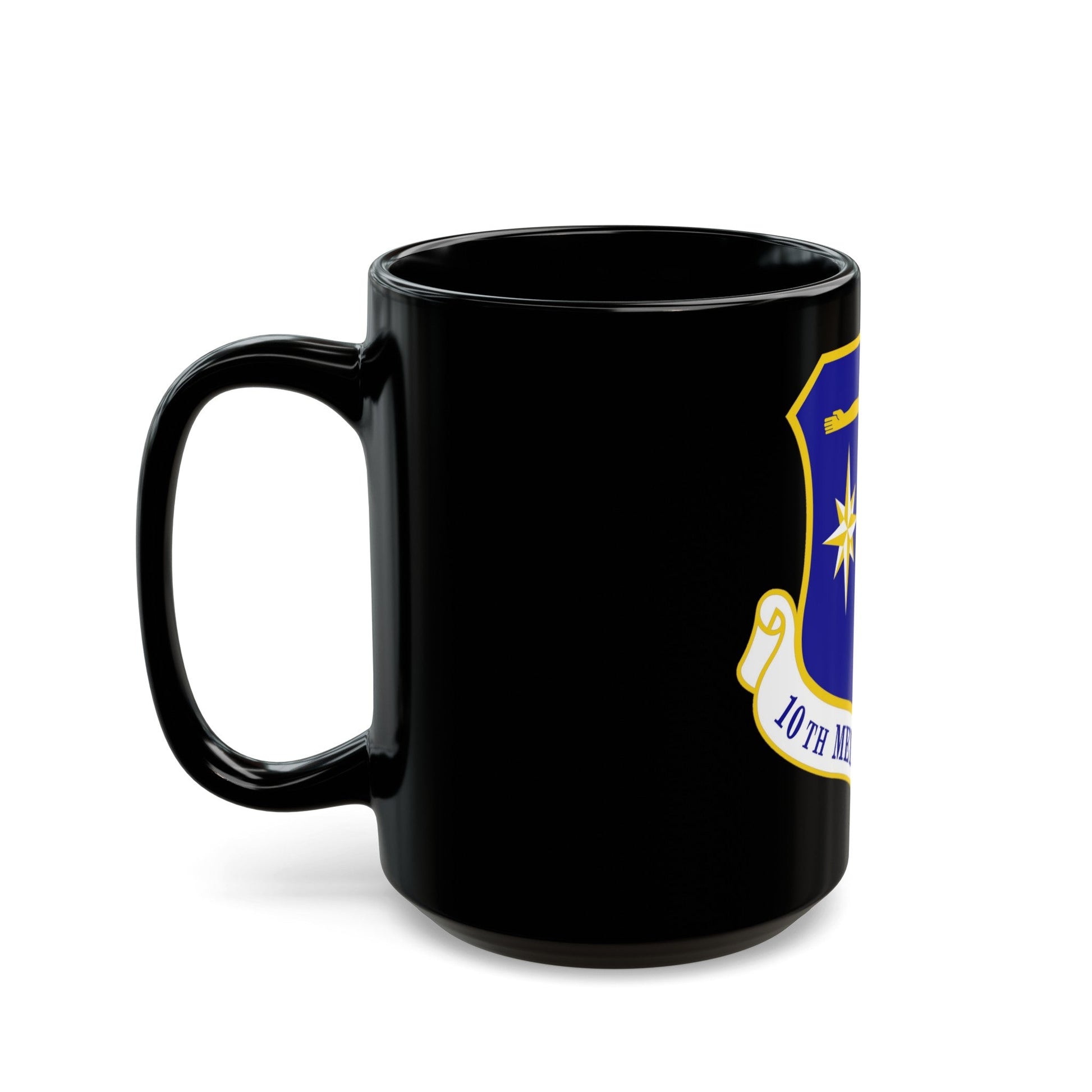 10th Medical Group (U.S. Air Force) Black Coffee Mug-The Sticker Space