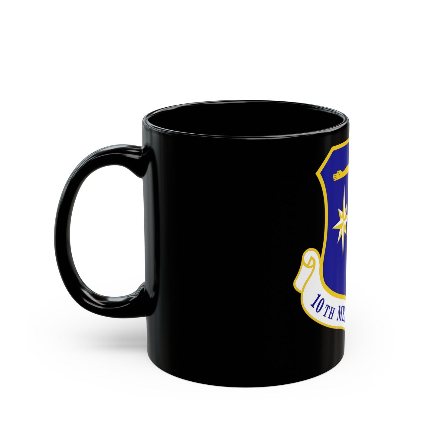 10th Medical Group (U.S. Air Force) Black Coffee Mug-The Sticker Space