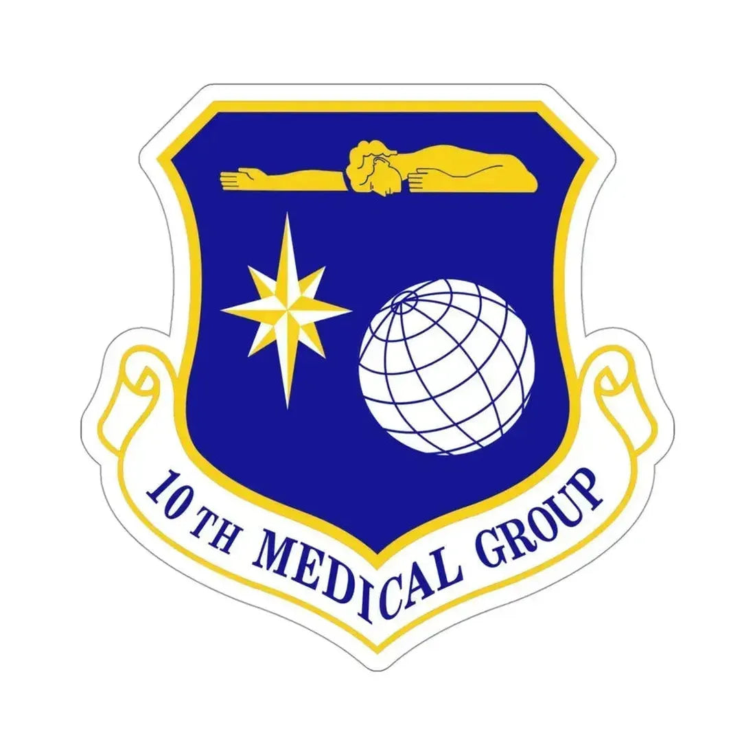 10th Medical Group (U.S. Air Force) STICKER Vinyl Die-Cut Decal 4 Inch - The Sticker Space