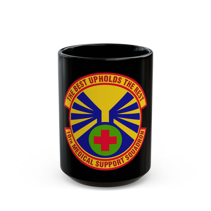 10th Medical Support Squadron (U.S. Air Force) Black Coffee Mug-15oz-The Sticker Space