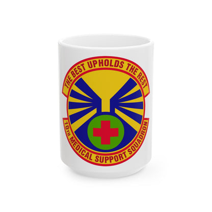 10th Medical Support Squadron (U.S. Air Force) White Coffee Mug-15oz-The Sticker Space