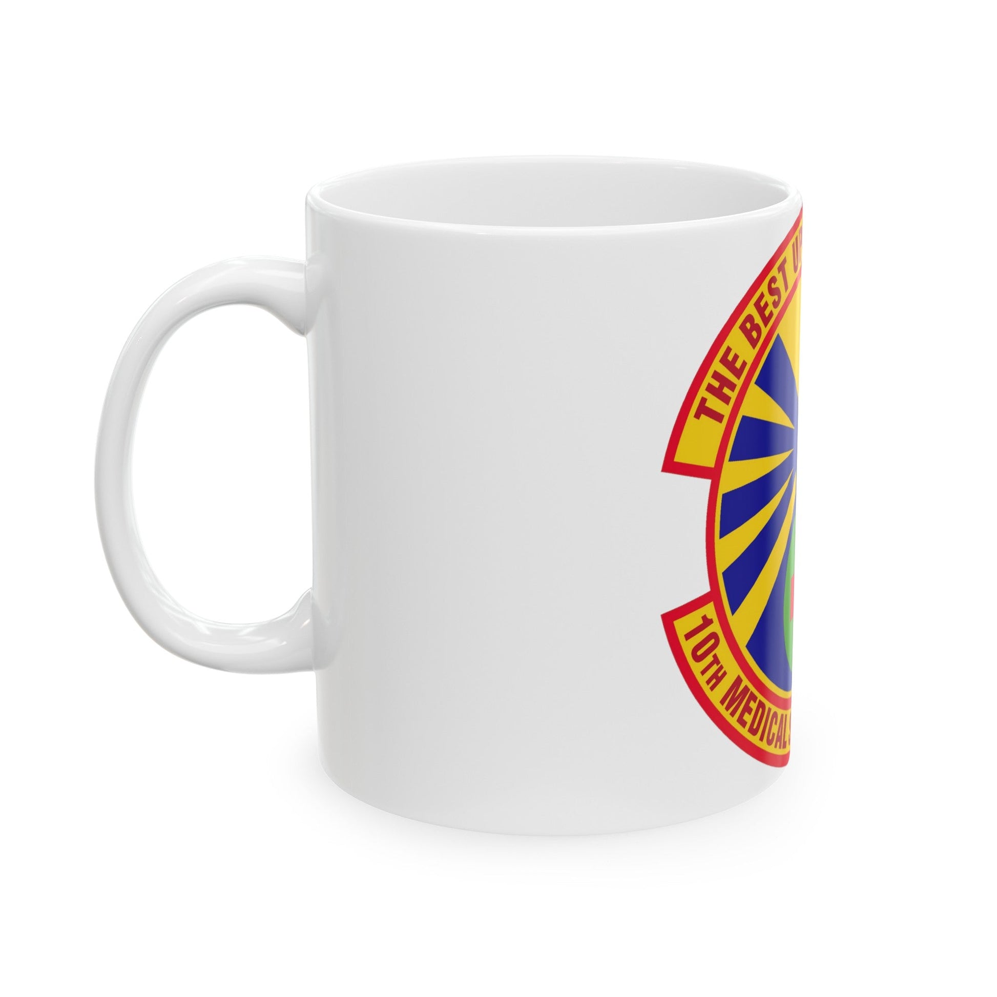 10th Medical Support Squadron (U.S. Air Force) White Coffee Mug-The Sticker Space