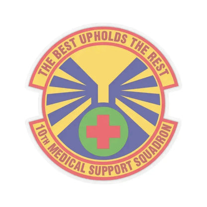 10th Medical Support Squadron (U.S. Air Force) STICKER Vinyl Kiss-Cut Decal 2 Inch Transparent - The Sticker Space