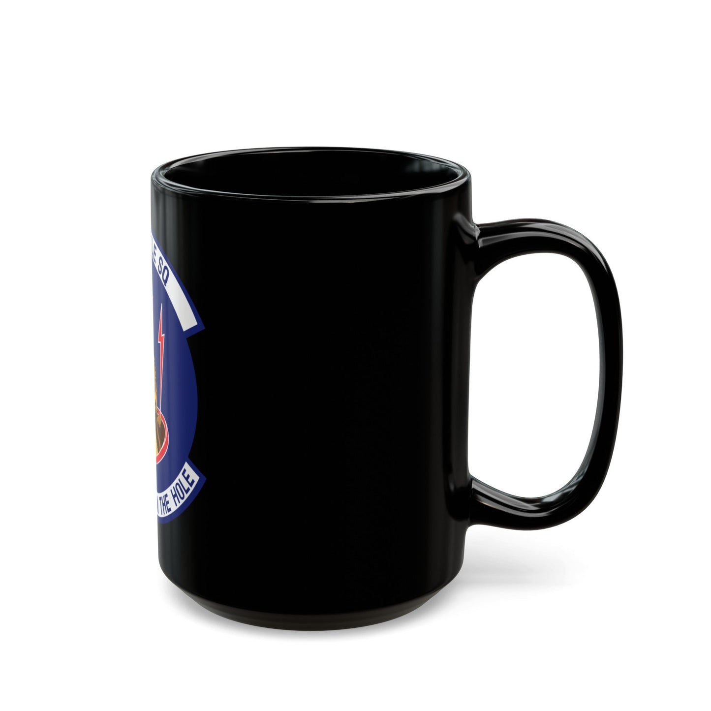 10th Missile SQ The First In The Hole (U.S. Air Force) Black Coffee Mug-The Sticker Space