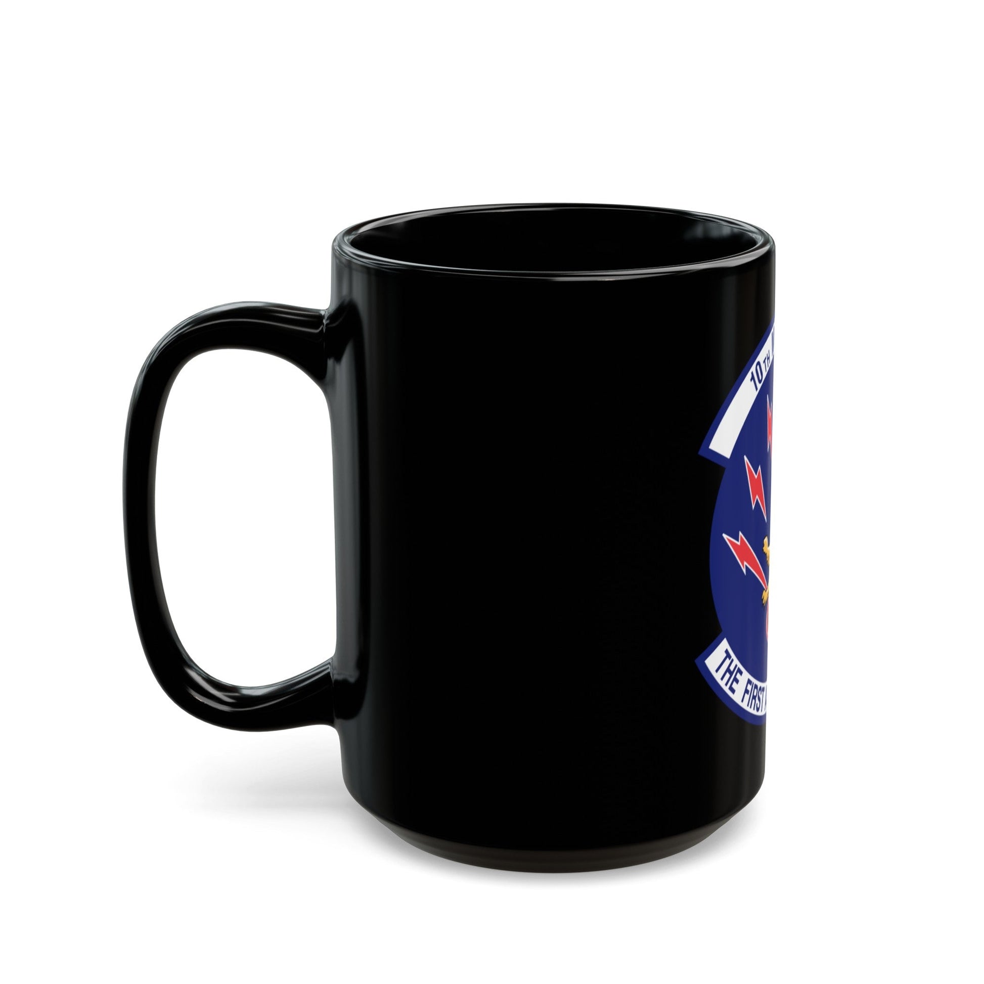 10th Missile SQ The First In The Hole (U.S. Air Force) Black Coffee Mug-The Sticker Space