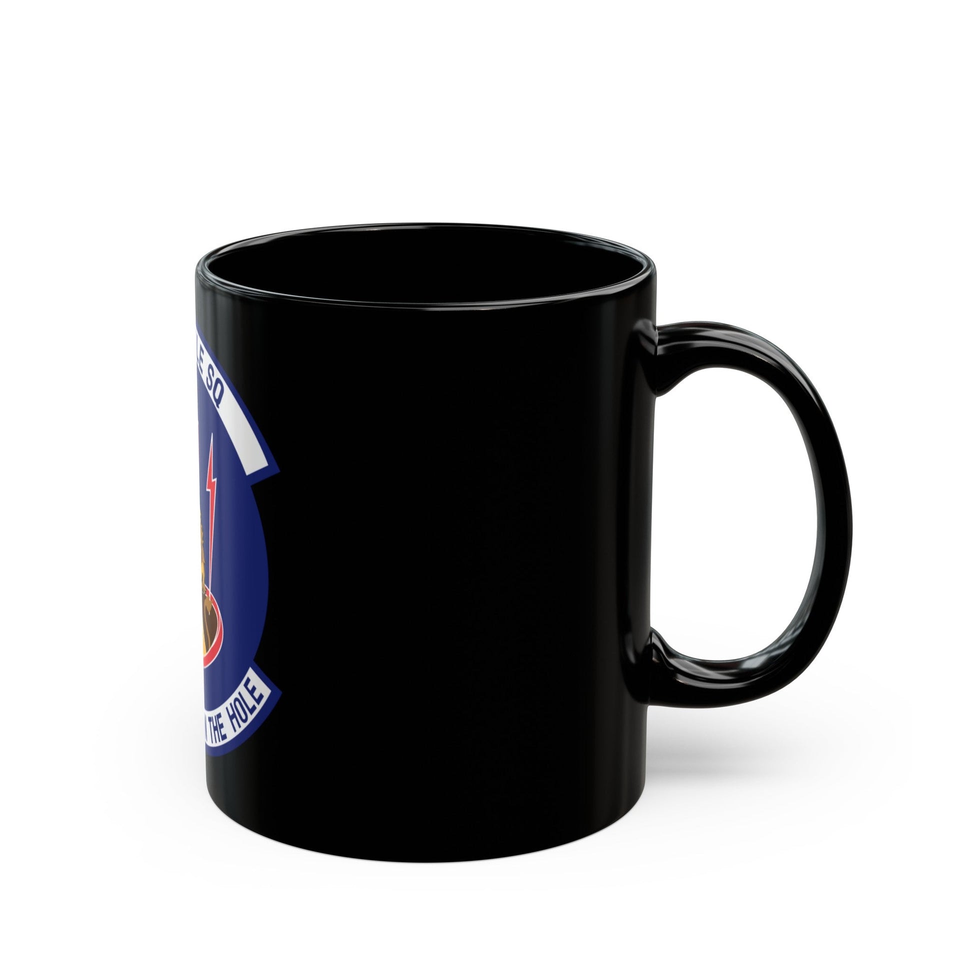 10th Missile SQ The First In The Hole (U.S. Air Force) Black Coffee Mug-The Sticker Space