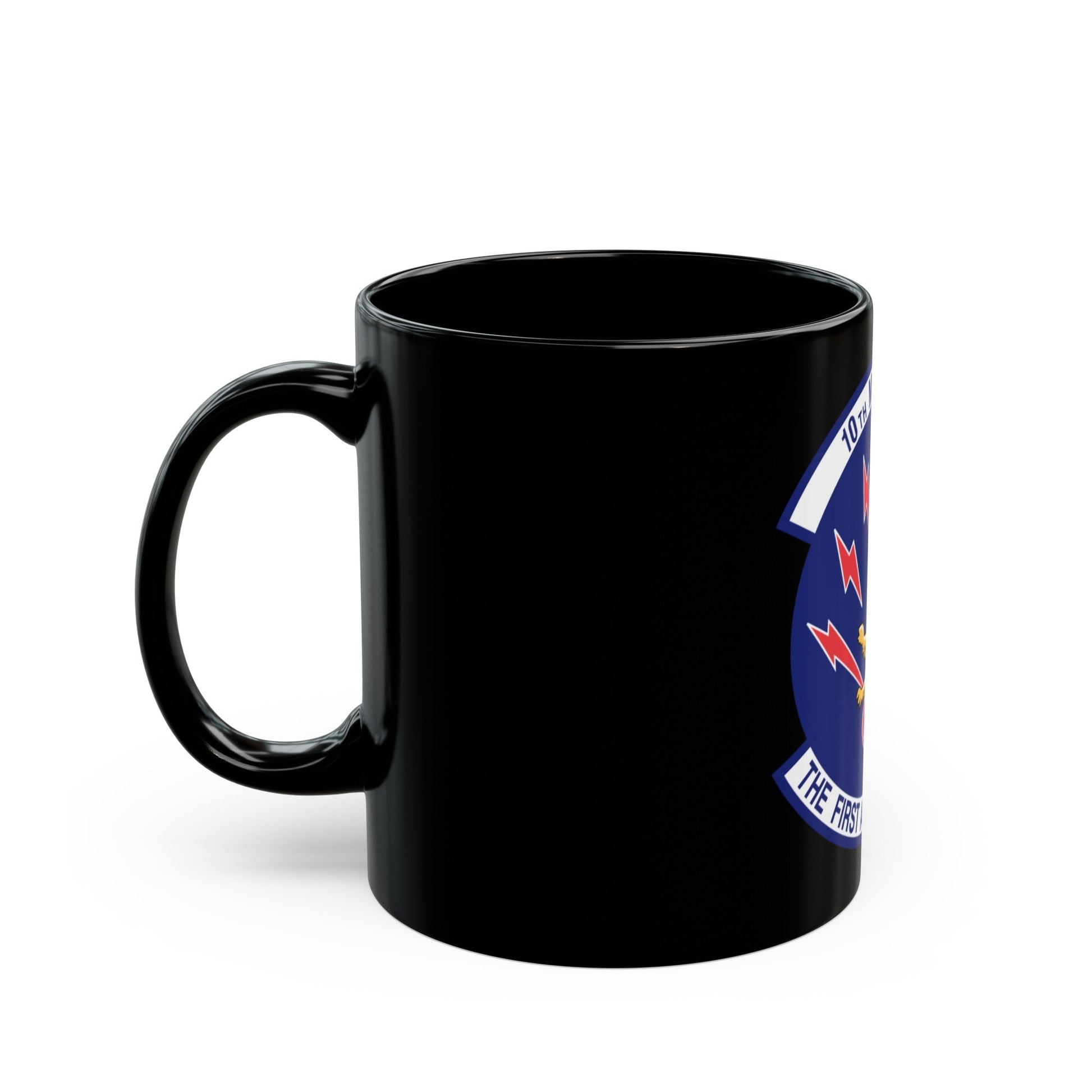 10th Missile SQ The First In The Hole (U.S. Air Force) Black Coffee Mug-The Sticker Space