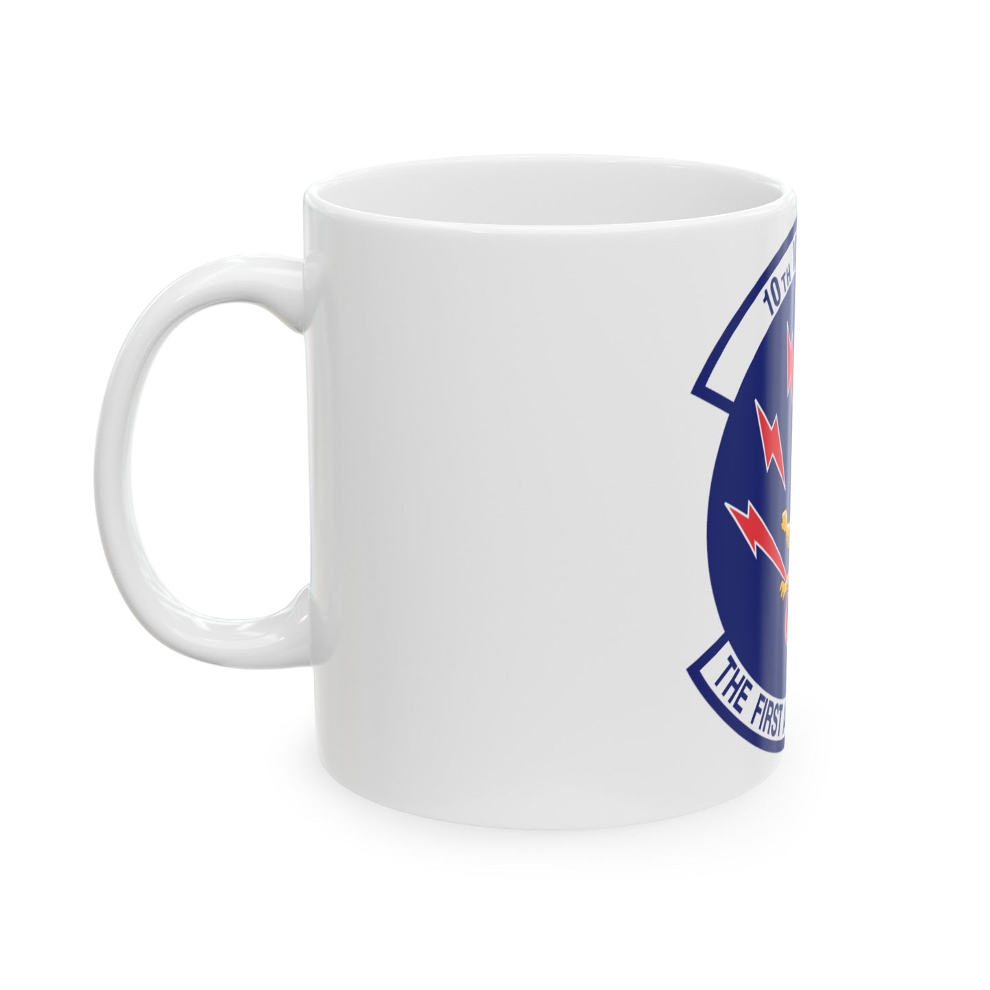 10th Missile SQ The First In The Hole (U.S. Air Force) White Coffee Mug-The Sticker Space