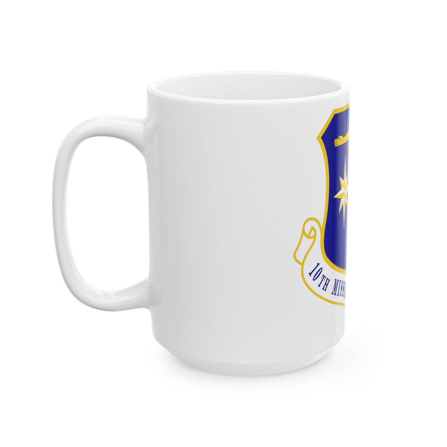 10th Mission Support Group (U.S. Air Force) White Coffee Mug-The Sticker Space