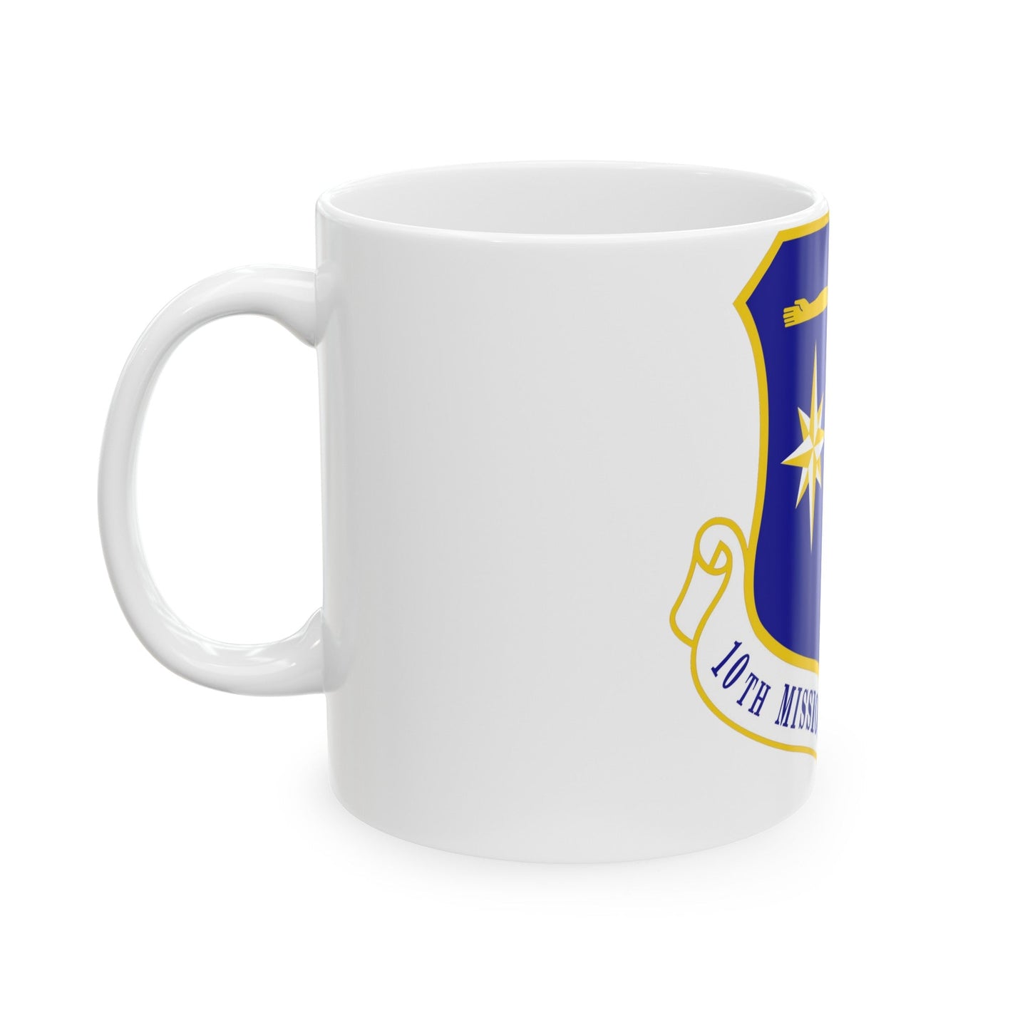 10th Mission Support Group (U.S. Air Force) White Coffee Mug-The Sticker Space