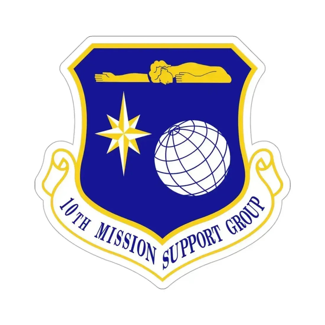 10th Mission Support Group (U.S. Air Force) STICKER Vinyl Die-Cut Decal 3 Inch - The Sticker Space