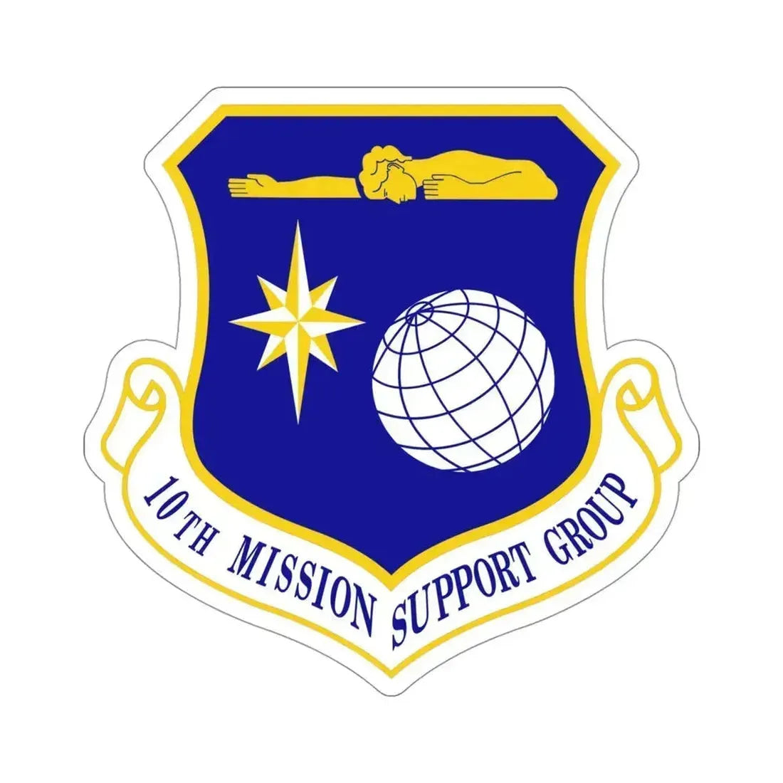 10th Mission Support Group (U.S. Air Force) STICKER Vinyl Die-Cut Decal 4 Inch - The Sticker Space