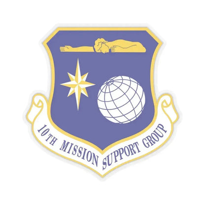 10th Mission Support Group (U.S. Air Force) STICKER Vinyl Kiss-Cut Decal 3 Inch Transparent - The Sticker Space