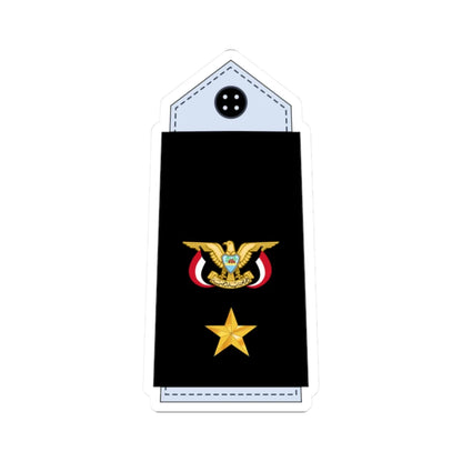 10.YN CMDR (Yemen) (Military Rank) STICKER Vinyl Kiss-Cut Decal 2 Inch White - The Sticker Space