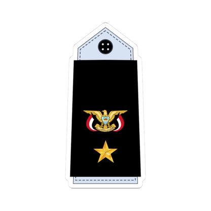 10.YN CMDR (Yemen) (Military Rank) STICKER Vinyl Kiss-Cut Decal 3 Inch White - The Sticker Space