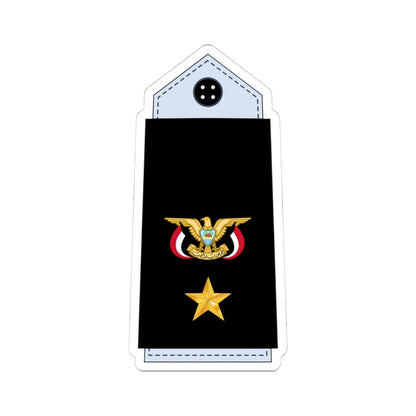 10.YN CMDR (Yemen) (Military Rank) STICKER Vinyl Kiss-Cut Decal 4 Inch White - The Sticker Space