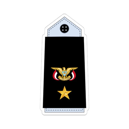 10.YN CMDR (Yemen) (Military Rank) STICKER Vinyl Kiss-Cut Decal 6 Inch White - The Sticker Space