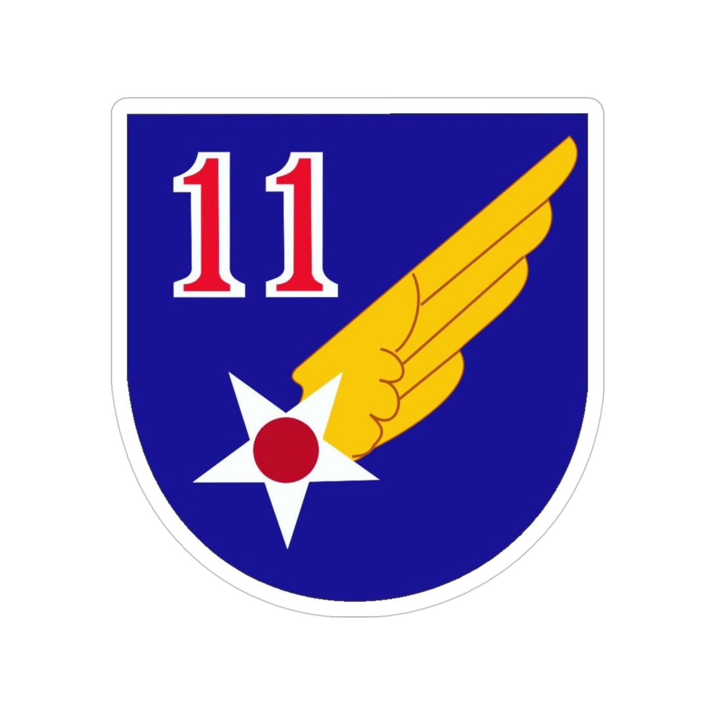 11 Air Force (U.S. Army) Transparent STICKER Die-Cut Vinyl Decal-4 Inch-The Sticker Space