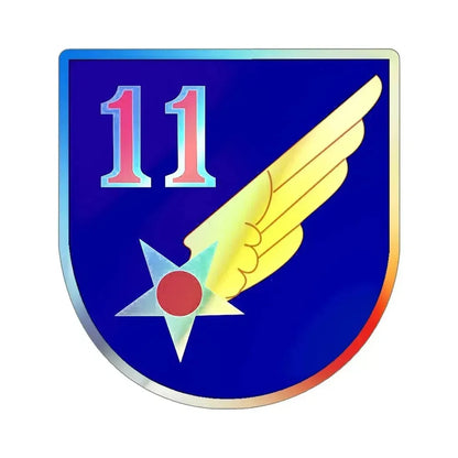 11 Air Force (U.S. Army) Holographic STICKER Die-Cut Vinyl Decal 6 Inch Holographic - The Sticker Space
