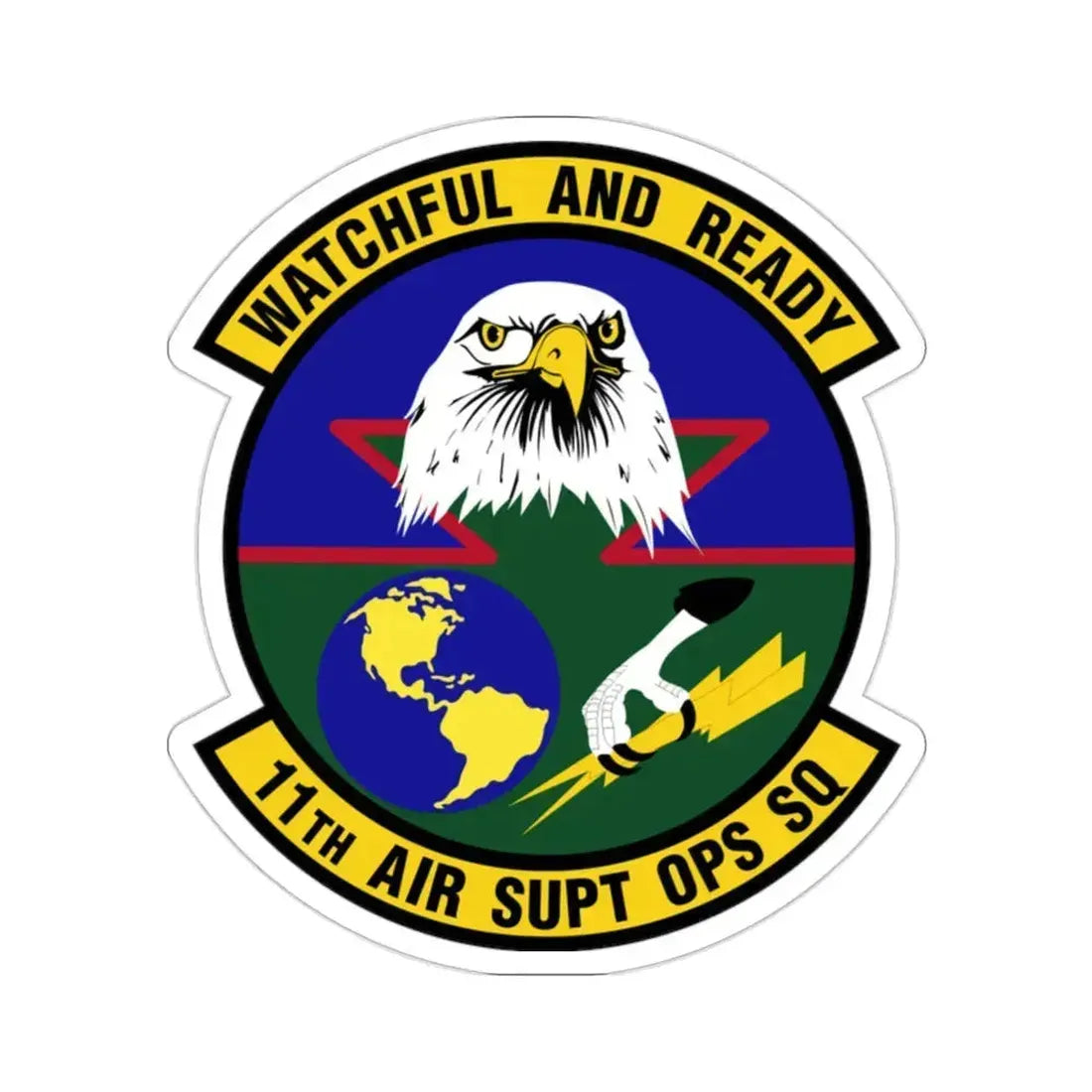 11 Air Support Operations Squadron ACC (U.S. Air Force) STICKER Vinyl Die-Cut Decal 2 Inch - The Sticker Space