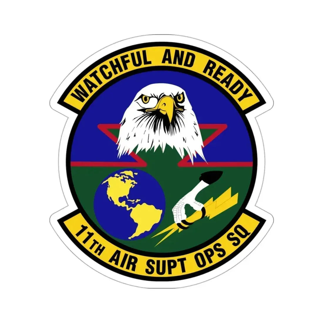 11 Air Support Operations Squadron ACC (U.S. Air Force) STICKER Vinyl Die-Cut Decal - The Sticker Space
