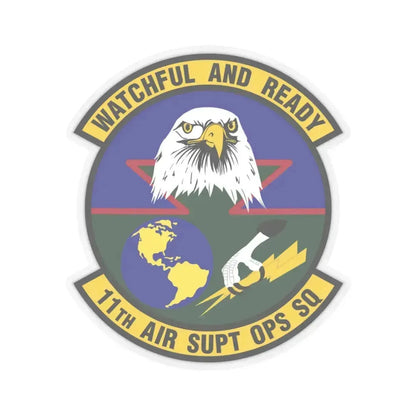 11 Air Support Operations Squadron ACC (U.S. Air Force) STICKER Vinyl Kiss-Cut Decal 3 Inch Transparent - The Sticker Space