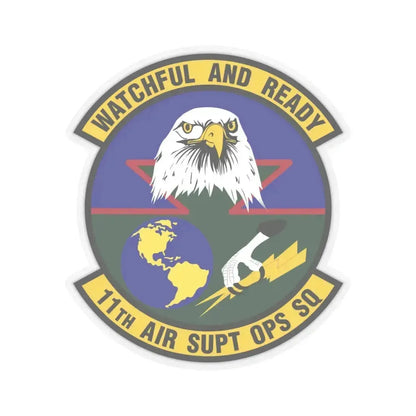 11 Air Support Operations Squadron ACC (U.S. Air Force) STICKER Vinyl Kiss-Cut Decal 6 Inch Transparent - The Sticker Space