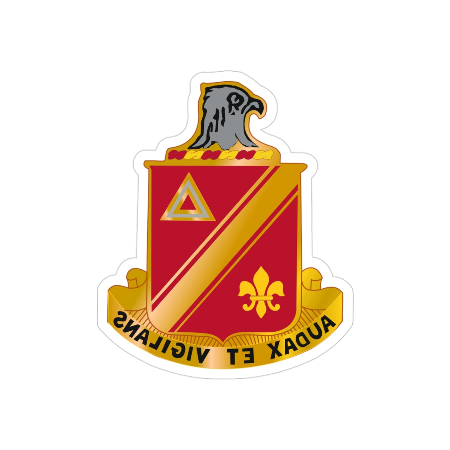 11 Antiaircraft Artillery Missile Battalion (U.S. Army) REVERSE PRINT Transparent STICKER-3" × 3"-The Sticker Space