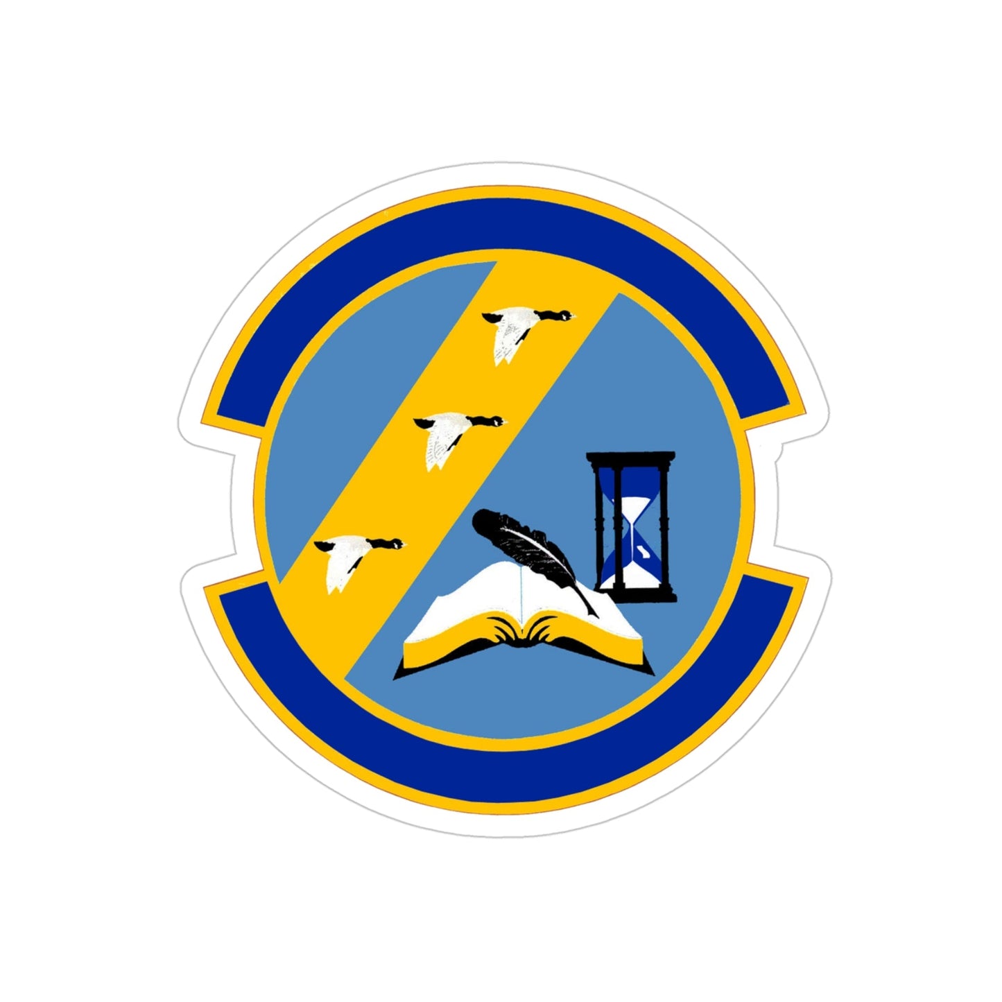 11 Contracting Squadron USAF (U.S. Air Force) REVERSE PRINT Transparent STICKER-4" × 4"-The Sticker Space