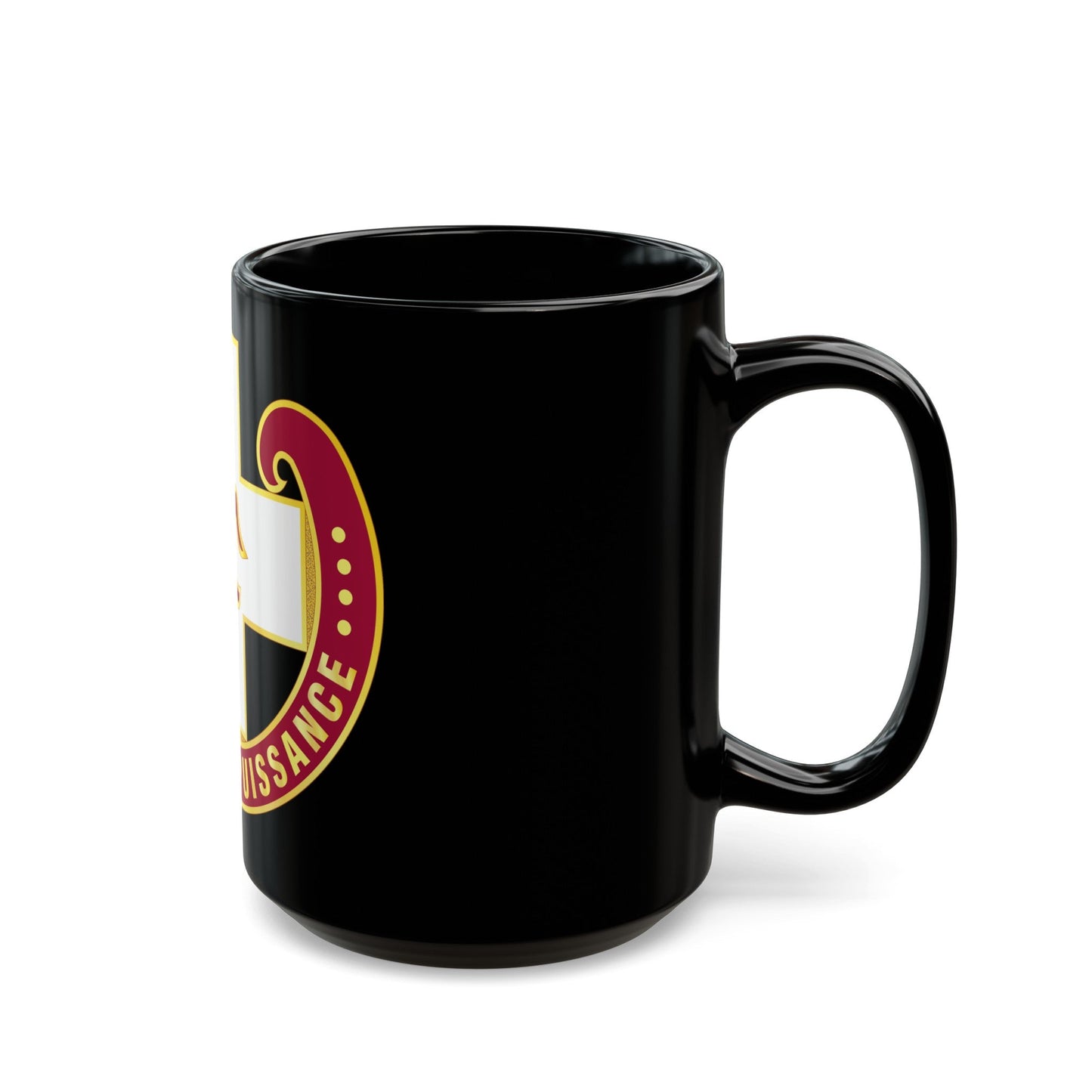 11 Evacuation Hospital (U.S. Army) Black Coffee Mug-The Sticker Space