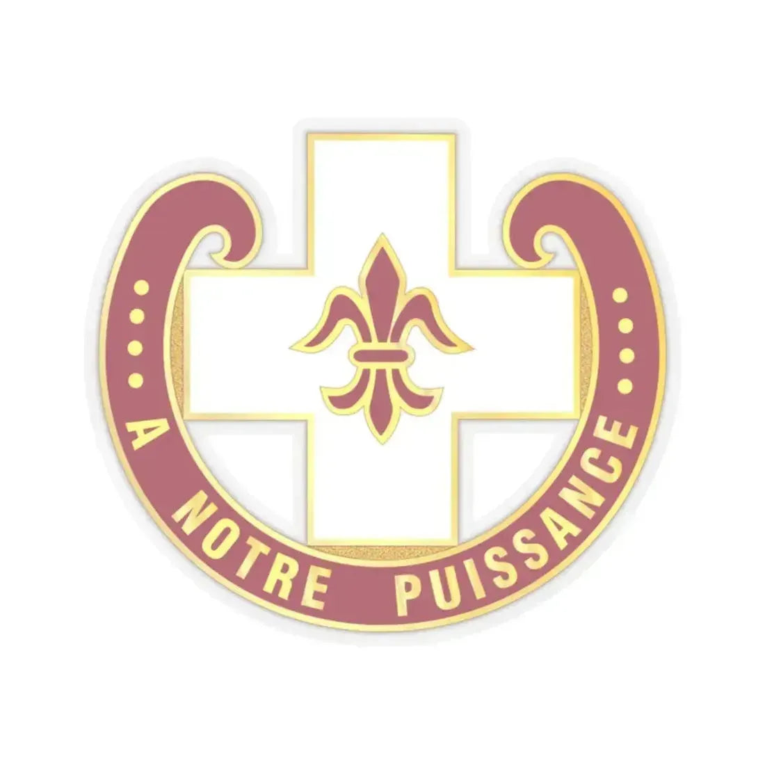 11 Evacuation Hospital (U.S. Army) STICKER Vinyl Kiss-Cut Decal 2 Inch Transparent - The Sticker Space