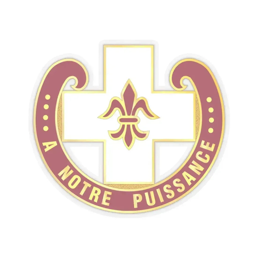 11 Evacuation Hospital (U.S. Army) STICKER Vinyl Kiss-Cut Decal 3 Inch Transparent - The Sticker Space