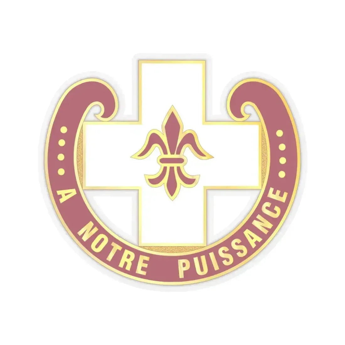 11 Evacuation Hospital (U.S. Army) STICKER Vinyl Kiss-Cut Decal 4 Inch Transparent - The Sticker Space