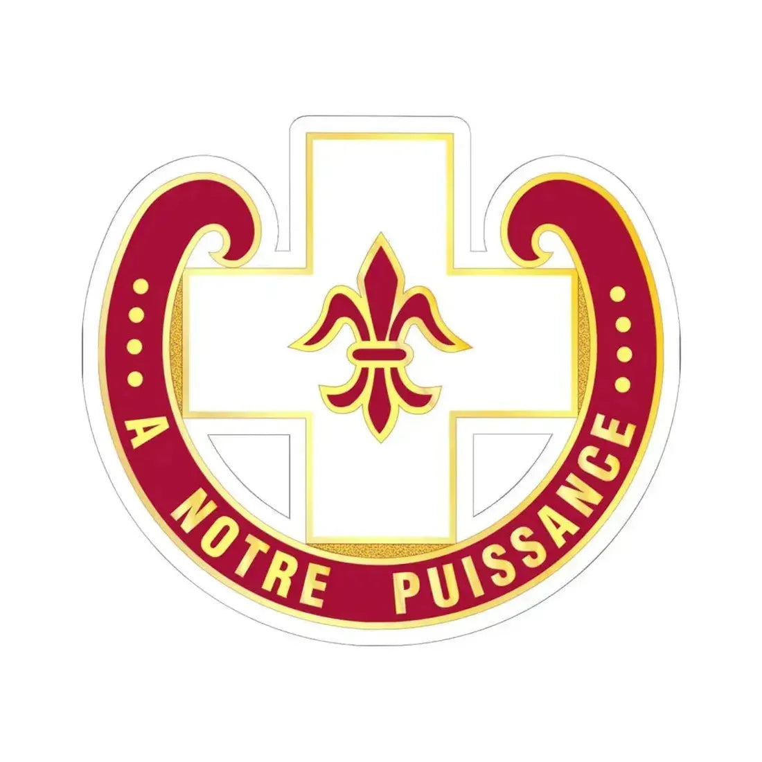 11 Evacuation Hospital (U.S. Army) STICKER Vinyl Kiss-Cut Decal 6 Inch White - The Sticker Space