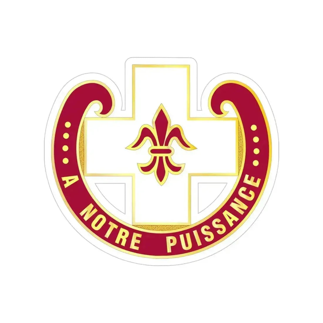 11 Evacuation Hospital (U.S. Army) Transparent STICKER Die-Cut Vinyl Decal 4 Inch - The Sticker Space