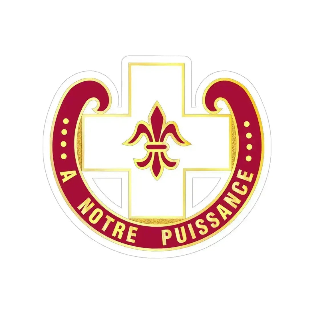 11 Evacuation Hospital (U.S. Army) Transparent STICKER Die-Cut Vinyl Decal 5 Inch - The Sticker Space