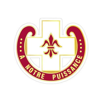 11 Evacuation Hospital (U.S. Army) Transparent STICKER Die-Cut Vinyl Decal 5 Inch - The Sticker Space