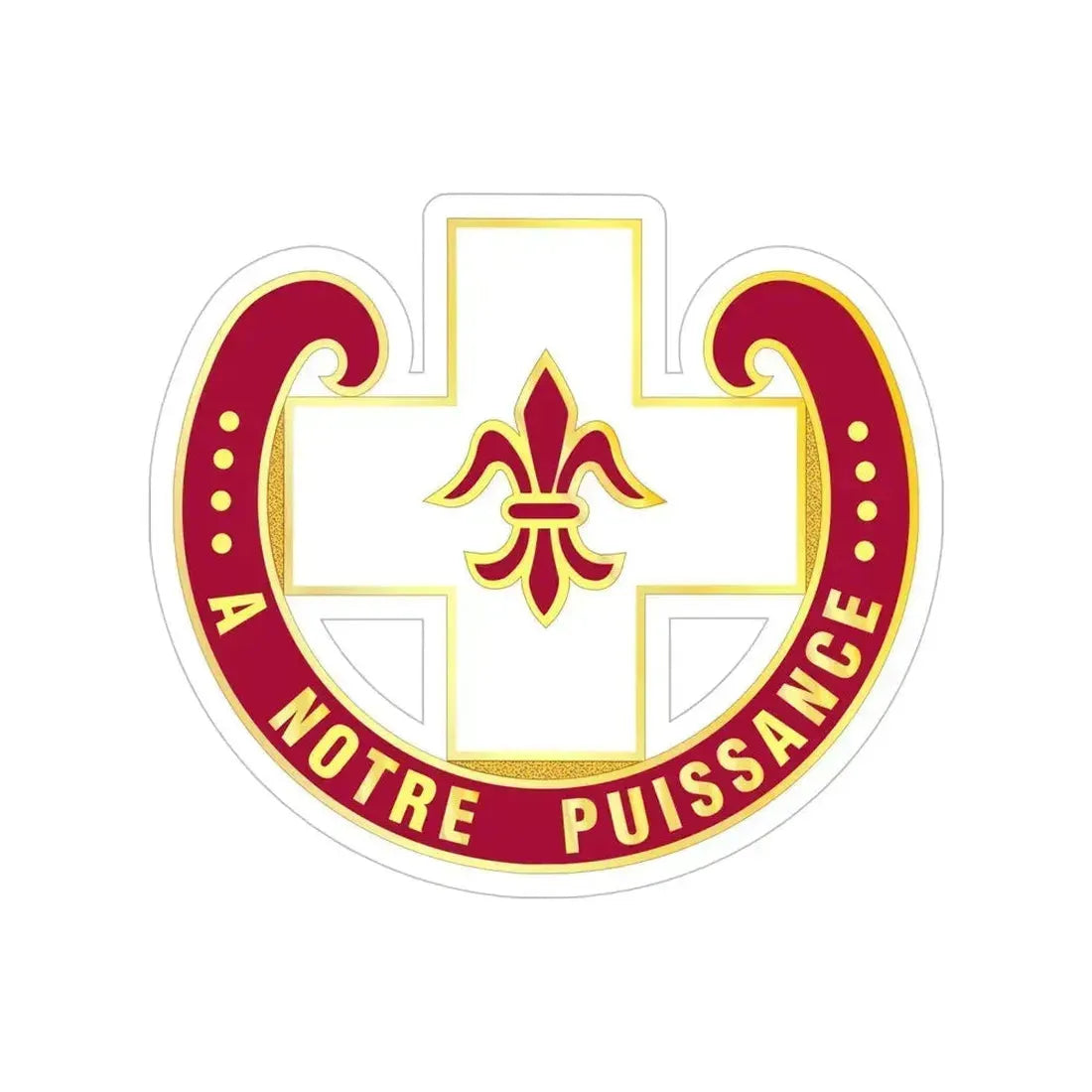 11 Evacuation Hospital (U.S. Army) Transparent STICKER Die-Cut Vinyl Decal - The Sticker Space