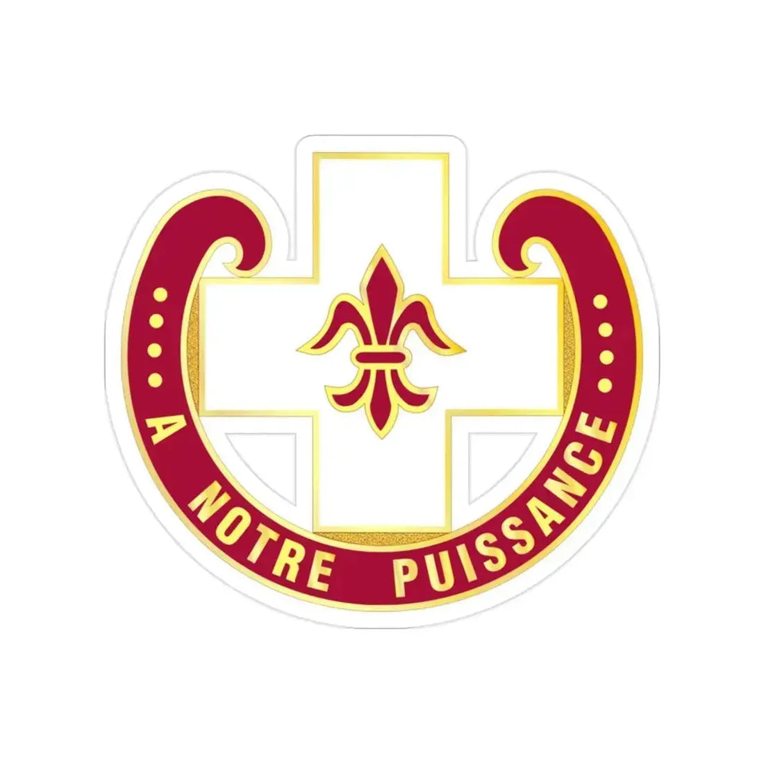 11 Evacuation Hospital (U.S. Army) Transparent STICKER Die-Cut Vinyl Decal - The Sticker Space