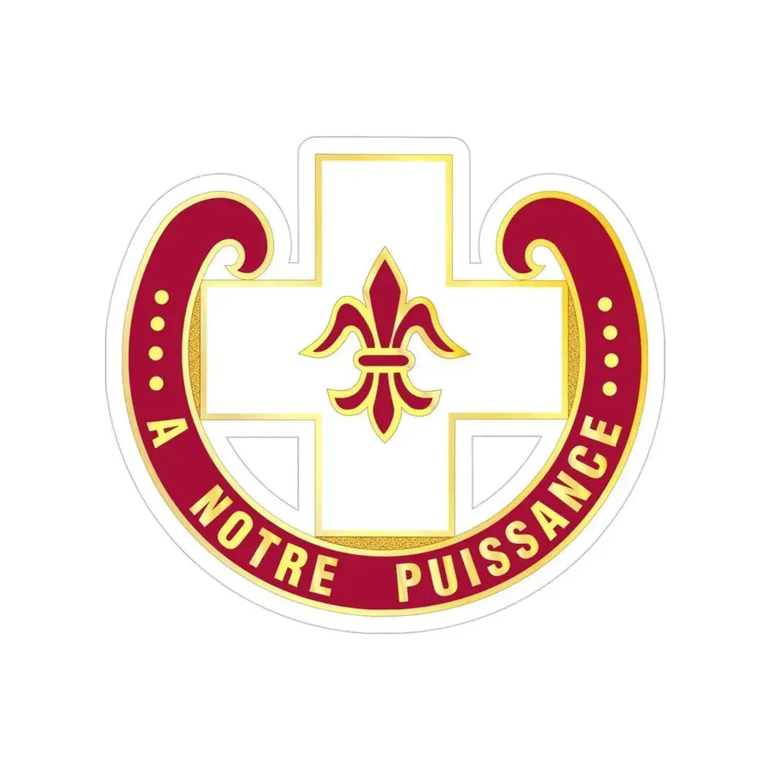 11 Evacuation Hospital (U.S. Army) Transparent STICKER Die-Cut Vinyl Decal - The Sticker Space