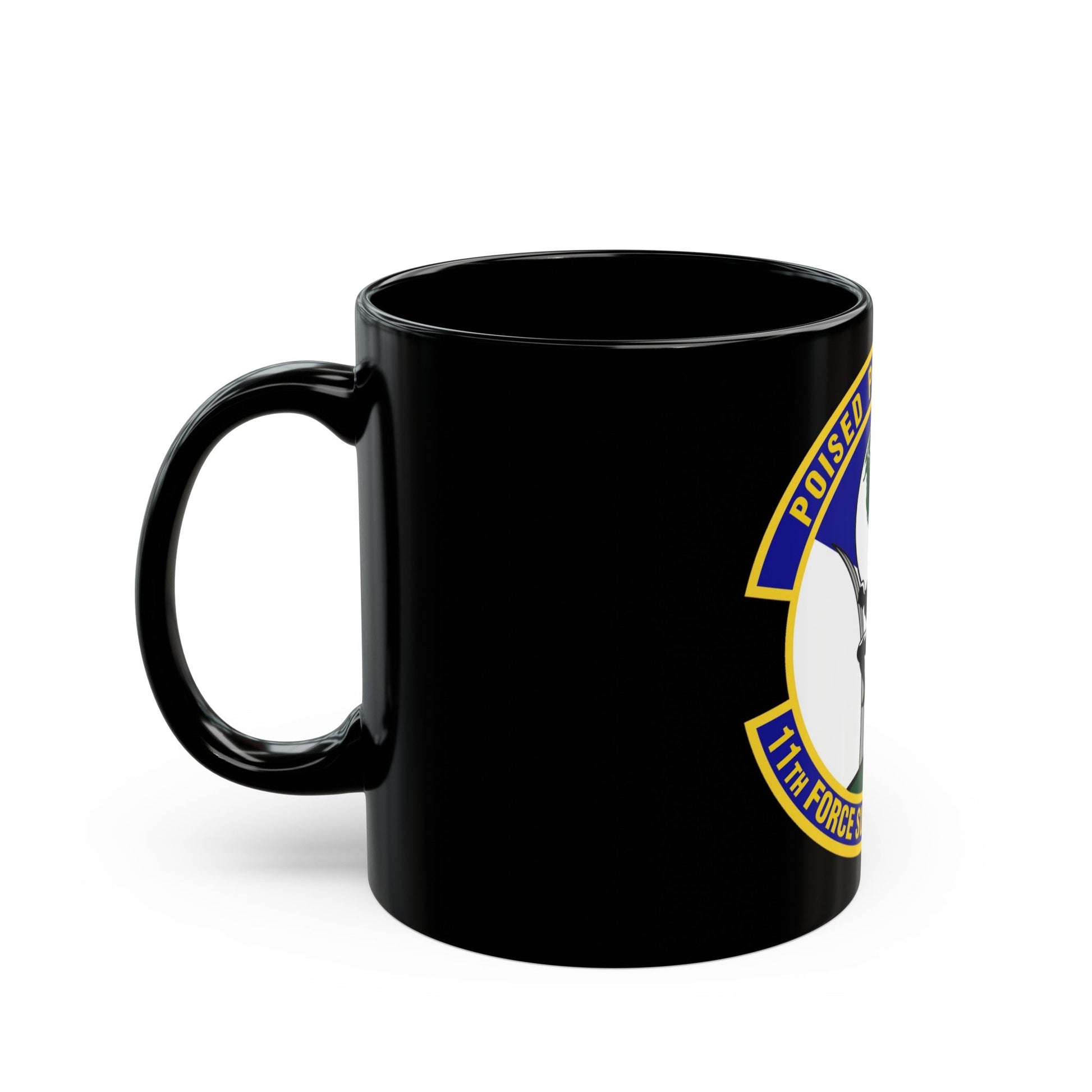 11 Force Support Squadron USAF (U.S. Air Force) Black Coffee Mug-The Sticker Space